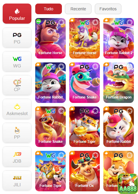 Experiência de Jogos aa888.com